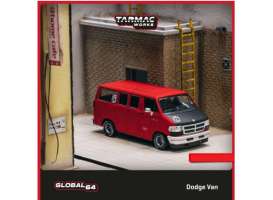 Dodge  - Van red - 1:64 - Tarmac - T64G-TL032-RE - TC-T64G-TL032-RE-MJ | The Diecast Company