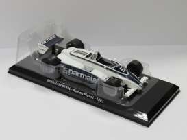Brabham  - BT49C 1981 black/white - 1:24 - Magazine Models - MW2ALA0066 - mag24F10066 | The Diecast Company