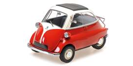 BMW  - Isetta 1955 white/red - 1:18 - Minichamps - 110024001 - mc110024001 | The Diecast Company