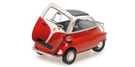 BMW  - Isetta 1955 white/red - 1:18 - Minichamps - 110024001 - mc110024001 | The Diecast Company