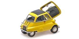 BMW  - Isetta 1955 yellow - 1:18 - Minichamps - 110024002 - mc110024002 | The Diecast Company
