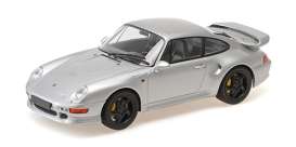 Porsche  - 911 (993) Turbo S 1997 silver - 1:18 - Minichamps - 155061181 - mc155061181 | The Diecast Company