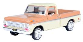 Ford  - F-100 1969 salmon/cream - 1:24 - Motor Max - 79315sc - mmax79315sc | The Diecast Company