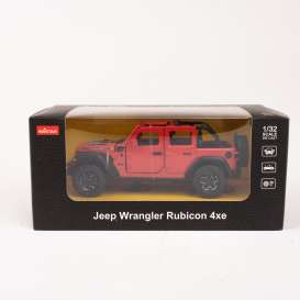 Jeep  - Wrangler Rubicon 4xe red - 1:32 - Rastar - 64621 - rastar64621r | The Diecast Company