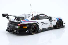 Porsche  - 911 GT3 2021 white/blue/red - 1:18 - IXO Models - LEGT18-23004 - ixLEGT18-23004 | The Diecast Company