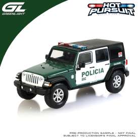 Jeep  - Wrangler  2019 white/green - 1:43 - GreenLight - 86644 - gl86644 | The Diecast Company