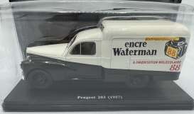 Peugeot  - 203 1957 white/black/red - 1:24 - Magazine Models - 24Waterman - mag24Waterman | The Diecast Company