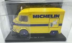 Citroen  - Type H 1962 yellow/blue - 1:24 - Magazine Models - 24Michelin - mag24Michelin | The Diecast Company