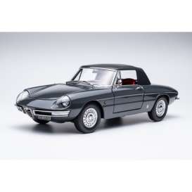 Alfa Romeo  - 1600 Duetto Spider 1966 graphite grey - 1:18 - Touring Modelcars - 18120003 - TMC18120003 | The Diecast Company