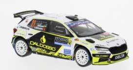 Skoda  - Fabia 2025 white/black/yellow - 1:43 - IXO Models - 1005370 - ixoram977 | The Diecast Company