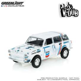 Volkswagen  - Type 3 Squareback  1966 white/blue/red - 1:64 - GreenLight - 36130B - gl36130B | The Diecast Company