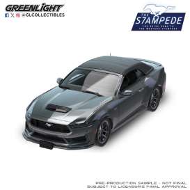 Ford Mustang - GT 5.0 Convertible  2024 dark grey - 1:64 - GreenLight - 125402F - gl125402F | The Diecast Company