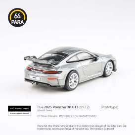 Porsche  - 911 2025 silver - 1:64 - Para64 - 65872 - pa65872 | The Diecast Company
