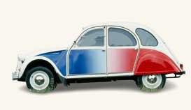 Citroen  - 2CV Cocorico 1986 white/blue/red - 1:18 - Norev - 181476 - nor181476 | The Diecast Company