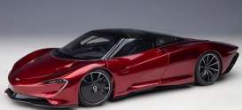 McLaren  - Speedtail volcano red - 1:18 - AutoArt - 796087 - autoart76087 | The Diecast Company