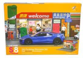 diorama  - DX Parking Diorama Set various - 1:18 - Tiny Toys - ATS18012 - tinyATS18012 | The Diecast Company