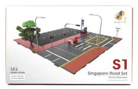 diorama  - Singapore Road set various - 1:64 - Tiny Toys - ATSSG64001 - tinyATSSG64001 | The Diecast Company