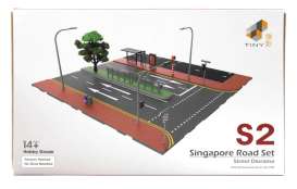 diorama  - Singapore Road set various - 1:64 - Tiny Toys - ATSSG64002 - tinyATSSG64002 | The Diecast Company