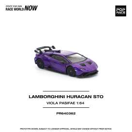 Lamborghini  - Huracan STO purple - 1:64 - Pop Race Limited - PR640362 - PR640362 | The Diecast Company