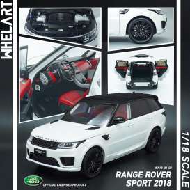Land Rover  - Sport 2018 white/black - 1:18 - Whelart - WA180302 - WA180302 | The Diecast Company