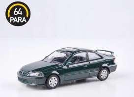 Honda  - Civic EM1 Clover 1999 green - 1:64 - Para64 - 65625 - pa65625 | The Diecast Company
