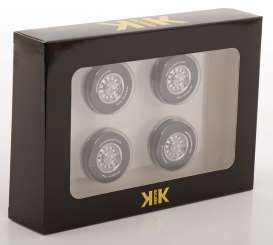Wheels & tires Rims & tires - black - 1:18 - KK - Scale - acc022 - kkdcacc022 | The Diecast Company