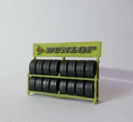 Accessoires diorama - Shelf with Dunlop Tires  - 1:43 - Cartrix - CTA43001A - CTA43001A | The Diecast Company