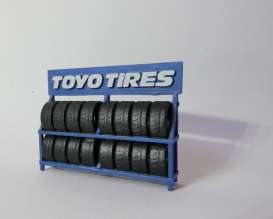 Accessoires diorama - Shelf with Toyo Tires  - 1:43 - Cartrix - CTA43001B - CTA43001B | The Diecast Company