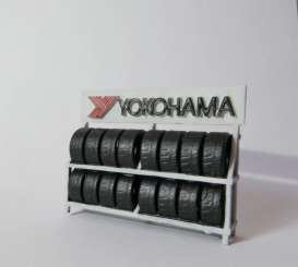 Accessoires diorama - Shelf with Yokohama Tires  - 1:43 - Cartrix - CTA43001C - CTA43001C | The Diecast Company