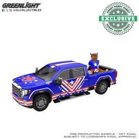 GMC  - Sierra 3500 HD 2022 blue/red/white - 1:64 - GreenLight - 30588 - gl30588 | The Diecast Company