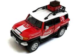 Toyota  - FJ Cruiser red/white - 1:64 - Tiny Toys - COKE039 - tinyCOKE039 | The Diecast Company