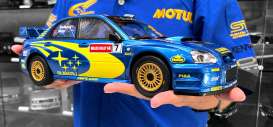 Subaru  - Impreza 2003 blue/yellow - 1:12 - OttOmobile Miniatures - G092 - ottoG092 | The Diecast Company