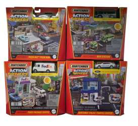 Assortment/ Mix  - Action Drivers 2025 various - 1:64 - Matchbox - HJT89-956D~4 - MBHJT89-956D | The Diecast Company