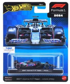 Alpine  - A524 pink/blue - 1:64 - Hotwheels - JBM09 - hwmvJBM09 | The Diecast Company
