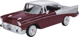 Chevrolet  - 1957 burgundy - 1:24 - Motor Max - 73228bg - mmax73228bg | The Diecast Company