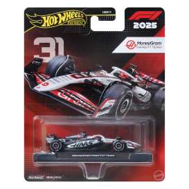 Haas  - white/red/black - 1:64 - Hotwheels - JKD78 - hwmvJKD78 | The Diecast Company