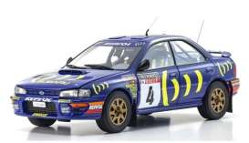 Subaru  - Impreza blue/yellow - 1:18 - Kyosho - 08962A - kyo08962A | The Diecast Company