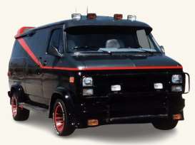 GMC  - Vandura black/red - 1:43 - Norev - 649350 - nor649350 | The Diecast Company