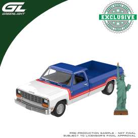 Dodge  - RAM 1981 white/red/blue  - 1:64 - GreenLight - 30599 - gl30599 | The Diecast Company