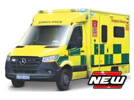 Mercedes Benz  - Sprinter yellow/green - 1:50 - Bburago - 32063 - bura32063 | The Diecast Company