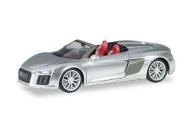 Audi  - R8 V10 Spyder silver - 1:87 - Herpa - 038690-002 - herpa038690-002 | The Diecast Company