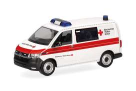 Volkswagen  - T6.1 red/white - 1:87 - Herpa - 098960 - herpa098960 | The Diecast Company