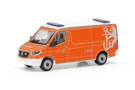 Mercedes Benz  - Sprinter 2018 orange - 1:87 - Herpa - 099028 - herpa099028 | The Diecast Company