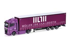 MAN  - eTGX GM  purple - 1:87 - Herpa - H320801 - herpa320801 | The Diecast Company