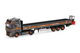MAN  - TGX GX black/orange - 1:87 - Herpa - H320993 - herpa320993 | The Diecast Company