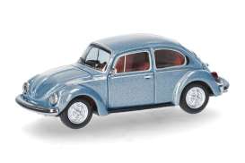 Volkswagen  - Kever 1303 blue metallic - 1:87 - Herpa - H430982-003 - herpa430982-003 | The Diecast Company