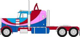 Peterbilt  - 359 1973 blue/pink - 1:64 - IXO America - U64TR021 - ixoU64TR021 | The Diecast Company