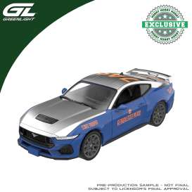 Ford  - Mustang 2024 blue/silver/orange - 1:64 - GreenLight - 30602 - gl30602 | The Diecast Company