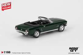 Ford Mustang - Convertible 1964 green - 1:64 - Mini GT - 01166L - MGT01166L | The Diecast Company