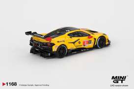Chevrolet  - Corvette Z06 2025 yellow/red - 1:64 - Mini GT - 01168L - MGT01168L | The Diecast Company
